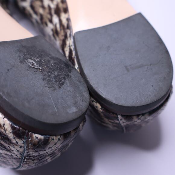 AGL ATTILIO GIUSTI LEOMBRUNI Leopard Print Loafer Leather Pointed Toe Womens 38 - Picture 9 of 10